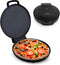 Courant Pizza Maker, 12 Inch Pizzas Machine, Electric Countertop Oven for Home or School, Non-Stick Plates, Black