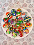 Importer AM Set 12 Polish Easter Handpainted Wooden Eggs (Pisanki) Decorative Eggs for Easter of Medium Eggs
