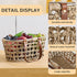 Farmhouse Seagrass Egg Baskets for Collecting Fresh Eggs Handmade Egg Collecting Basket Wicker Oval Storage Basket