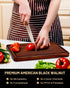 12x8"Butcher Black Walnut Cutting Board-Small block-with Juice Groove.Reversible Walnut cutting boards