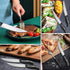 UniqueFire Steak Knife Set of 4, 4.6" Durable German Stainless Steel Serrated Dinner Knives, Dishwasher Safe