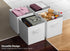 Sorbus 6 Pack Foldable Storage Cubes, 11 Inch White Fabric Organizers for Versatile Use, Collapsible and Durable