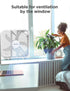 PELONIS 3-Speed Box Fan, Full-Force Circulation, Air Conditioner, White