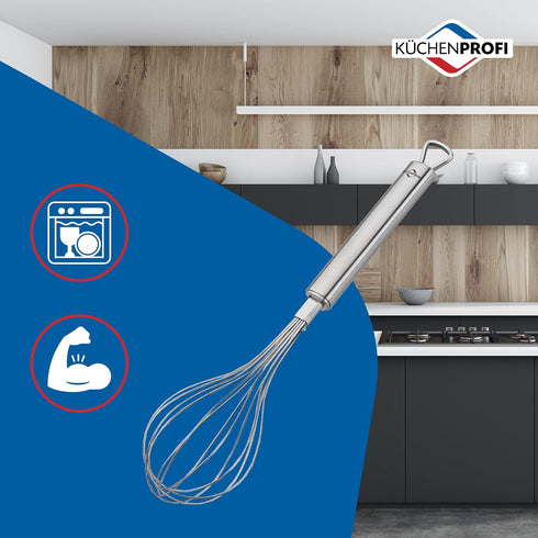 Stainless Steel Parma Balloon Whisk, 12 Inches, Hand Whisk for Eggs, Batter, Dough