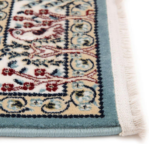 2' 2 3' Rugs.com Rabia Collection Rug x Blue Low Rug Perfect for Entryways, Kitchens, Breakfast Nooks, Accent Pieces
