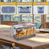 Hausavant Countertop, (2 Bread Box for Kitchen Airtight Bread Container with Lid, Time Recording Dial, and Draining