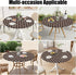 36" 44" Smiry Round Picnic Tablecloth, Waterproof Elastic Fitted Table Covers for - Tables, Wipeable Flannel Backed