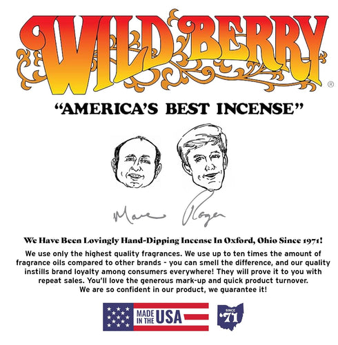Simmering (100 Count) Wild Berry Incense Sticks - Cider - Warm Apple Cider Scent with Spicy Cinnamon - Hand Dipped
