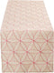 DII Polyester Embroidered Table Runner for Spring Garden Party, Summer BBQ, Baby Showers, Everyday Use - 14x70, Flowers
