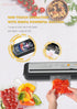MEGAWISE 202309 Updated Model B w/ 4 Food Type/3 Bag Type Selection Food Vacuum Sealer Builtin Cutter for Fresh Saver of all food types moist, dry cold by MEGAWISE