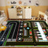 39''x59'' Kids Car Rug Carpet Playmat for Play Toy Cars, Airplane Road Airport Parking Track Rugs Carpet for Playroom