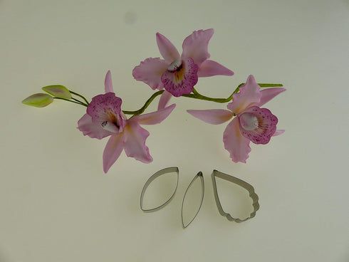 PME Sugarcraft Cattleya Orchid Petal Cutters, Set of 3, Stainless Steel