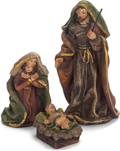 Kurt S. Adler 3.5-Inch Resin, 7-Piece Nativity Set, Multi for Christmas