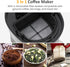 Sunvivi 20 Oz Iced Tea Maker for Ground Coffee, Cold Brew Coffee Maker with Reusable Filter, Black