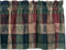 Park Designs Farmhouse Kitchen Valances, Plaid Pine Cone, 72"x14" | Fall Decor Window Curtain