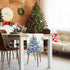 13x72 Inch Winter Trees Ball Table Runner Frosty Roses Burlap Table Runners, Christmas Xmas Seasonal Coffee Table