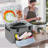 LUXJA Large Carrying Bag for Ninja Foodi Possible Cooker Pro, Hard Bottom Pad Compatible with 8.5 Qt Multicooker, Gray