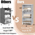 Simple Houseware 3 Shelf Hanging Closet Organizer - Gray with Front Stopper