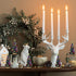 6 4.3 Inch Winlyn Pcs Artificial Mini Christmas Trees Frosted Green Bottle Brush Trees with Wood Bases Sisal Trees