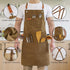 Canvas Aprons for Men, Heavy Duty Chef Work Apron with Large Pockets - 16oz Cross Back, BBQ, Cooking