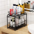 AIYAKA Pull-out Cabinet Organizer, Stackable 2-tier Under Sink Rack with Sliding Storage Drawer for Bathroom, Kitchen,