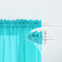 Pink and Green Mermaid Curtains Set of 1, Sheer Panel Gradient Ombre for Girls Room, 52 x 63 Inch