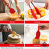 CasaVida 5pcs Silicone Spatula Set, Red High Heat Resistant Non Stick Kitchen Utensils for Baking