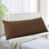 EVOLIVE Ultra Soft Microfiber Body Pillow Cover, 21"x54" with Hidden Zipper Closure, Coffee