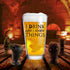 I Drink and I Know Things Beer Glass, 16 oz Funny Novelty Gift for Dad, Men, Friends, Made in USA