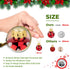 1 Inch Mini Red & White Peppermint Glass Ball Christmas Ornaments, Set of 25, Rustic Decorations for Trees