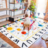 Rug,59x39 Soft ABC Kids in Washable Large Classroom Rug,Non-Slip Educational Nursery Rug,Solar System Kids Room Rug