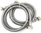 Premium Stainless Steel 4ft Washing Machine Hoses Burst Proof Leak Proof 2 Pack for Hot Cold Water