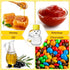 50 Sets 2oz 50 50 2 FoldTier Plastic Honey Bear Bottle Gifts Bear Shape Clear Empty Honey Jar with Screw Yellow Lid