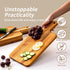 6 Packs Handles,15.8x7.7 Inch Acacia Wood Cutting Board with Wooden Kitchen Cutting Board Bulk, Serving Board