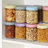 6-Pack 16oz Xyptorix Overnight Oats Containers with Airtight Lids - Glass Mason Jars with Measurement Marks for Yogurt