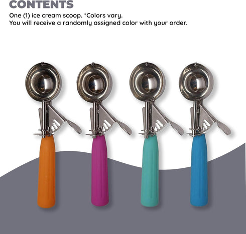 Good Living Ice Cream Scoop, Disher with Trigger Lever and Comfort Grip Handle, 1 Pack