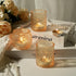 36 Packs 2x2.5inchs Votive Candle Holders for Valentine's Day, Gold Tea Light Candle Holders Glass, Votives Candle