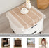 24 Inch Rustic Small Round Tablecloth Light Coffee Cotton Linen Table Cover Heavy Weight Burlap Table Cloth