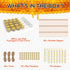 3oz 48Pack, (3 fl.oz-48Pack) AuroTrends Honey Jars with Dipper Mini Honey Jars for Baby Shower Favors/Wedding Favors