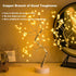 20 108LED Fairy Sparkly Tree Lamp - USB & 3AA Powered with Remote Control, 8 Modes for Christmas and Desktop Decor