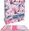 Better Kitchen Products Recipe Binder Set: Full Page 3 Ring Organizer with 50 Protectors & 12 Divider Tabs, Floral