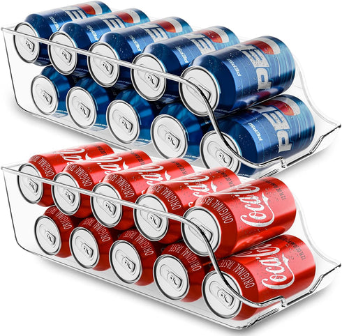 Utopia Kitchen Can Organizer for Pantry (Pack of 2) - Soda Can Storage Organizer for Fridge & Freezer, Holds Food &