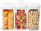Felli Flip Tite Food Storage Container with Lid Airtight 4" Ring Seal