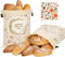 WGXY 2 Pack Reusable Beeswax Bread Bags for Sourdough & Homemade Bread, 17x13-Inch