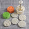 180g 5pcs Cookie Stamps - Thickness Adjustable Moon Cake Mold Set, DIY Decoration Hand Press Cutter