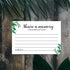 Giftideaworkshop 50 Greenery Share A Memory Cards for Celebration of Life, Birthday, Anniversary, Memorial, and Guest