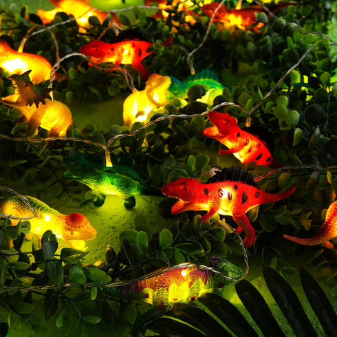 30 16.4 Riakrum LED FT Dinosaur String Lights for Boys Room Battery Operated Dinosaur Lights String Dino Light for Boys