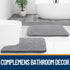 OLANLY Toilet Rugs U-Shaped 24x20, Extra Soft Absorbent Chenille Bathroom Rugs, Non-Slip Toilet Bath Mat