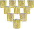 KPOSIYA Napkin Rings - Pack of 60 Rhinestone Diamond Adornment for Weddings and Holiday Parties