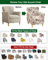 1-Piece Sofa,B61 CRFATOP Stretch Modern Banquet Armchair Slipcover Accent Chair Covers with Arms Soft Chair Slipcovers